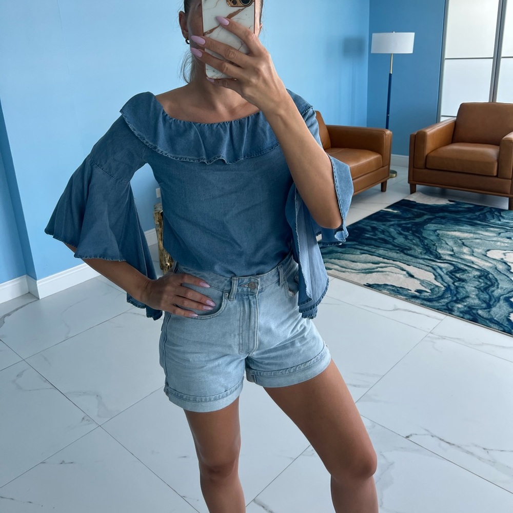 Beautiful jeans blouse 🤩